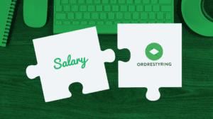 To puslespilsbrikekr der viser at Ordrestyring og Salary integrerer