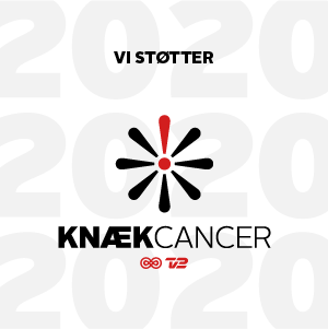 Vi støtter Knæk Cancer logo