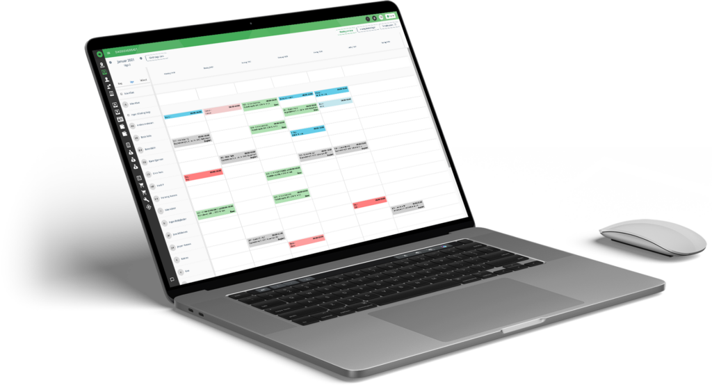 dagsoversigt kalender ordrestyring system screenshot