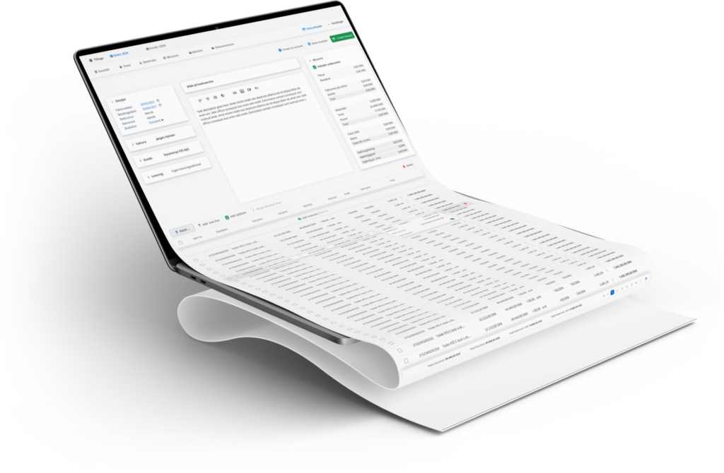 Ordrestyring os3 invoicing